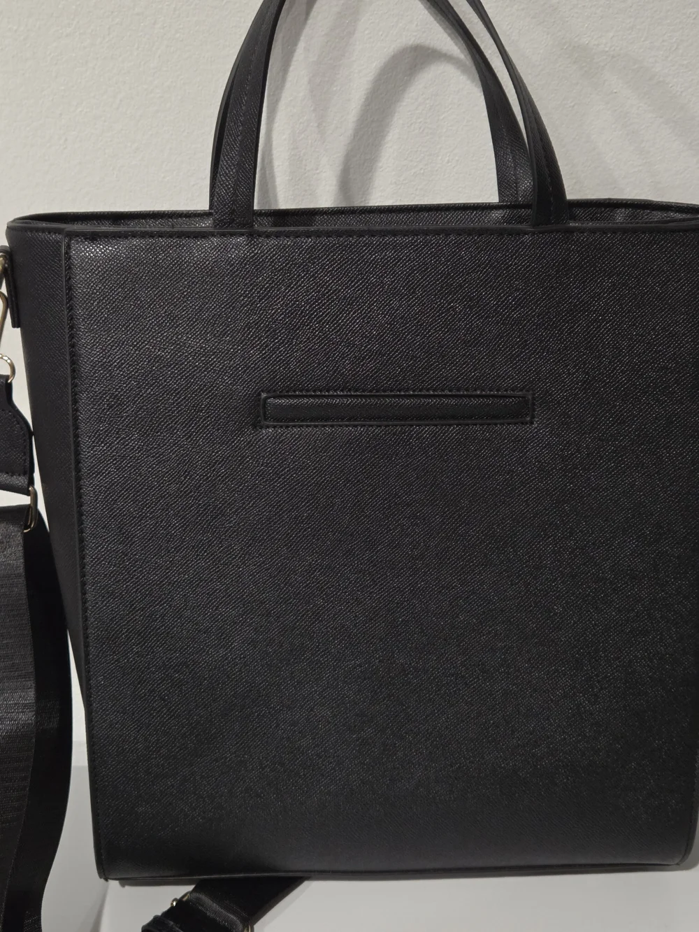 London Fog Black Sofia Studded Tote